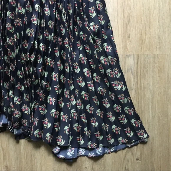 NWT Rebecca Taylor Zia Fleur Pleated Maxi Dress - Picture 9 of 16